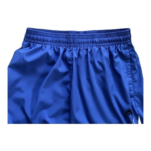Head Club athletic shorts deep blue slip gusset pockets elastic waist logo Men M - Picture 7 of 14